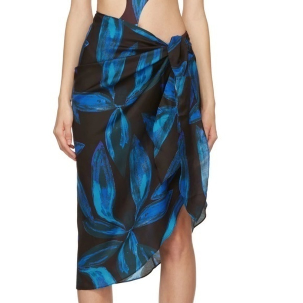 multicolor lightweight sarong skirt